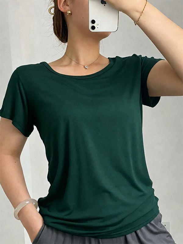 Modal Built-In Pads Short Sleeve - Image 13