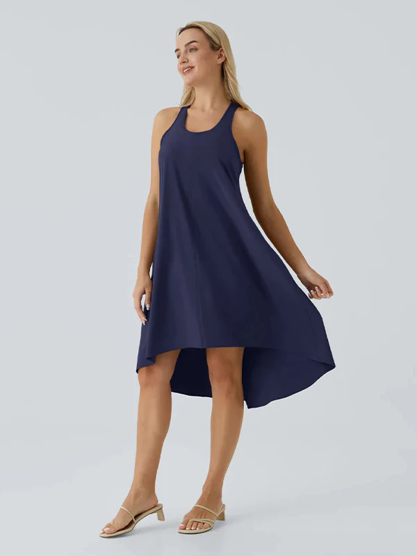 Racerback Side Pocket Quick Dry Casual Dress - Image 11