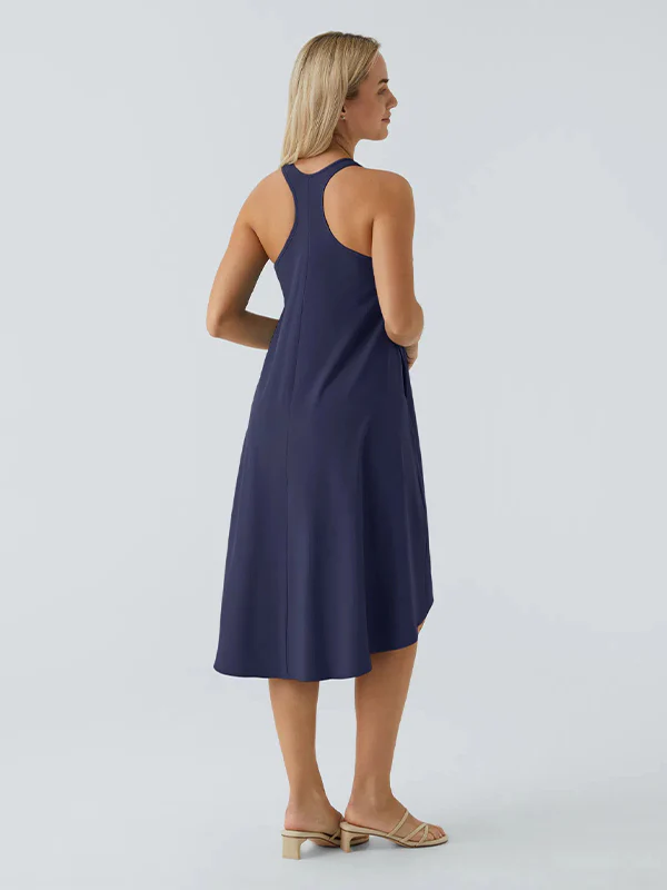 Racerback Side Pocket Quick Dry Casual Dress - Image 12