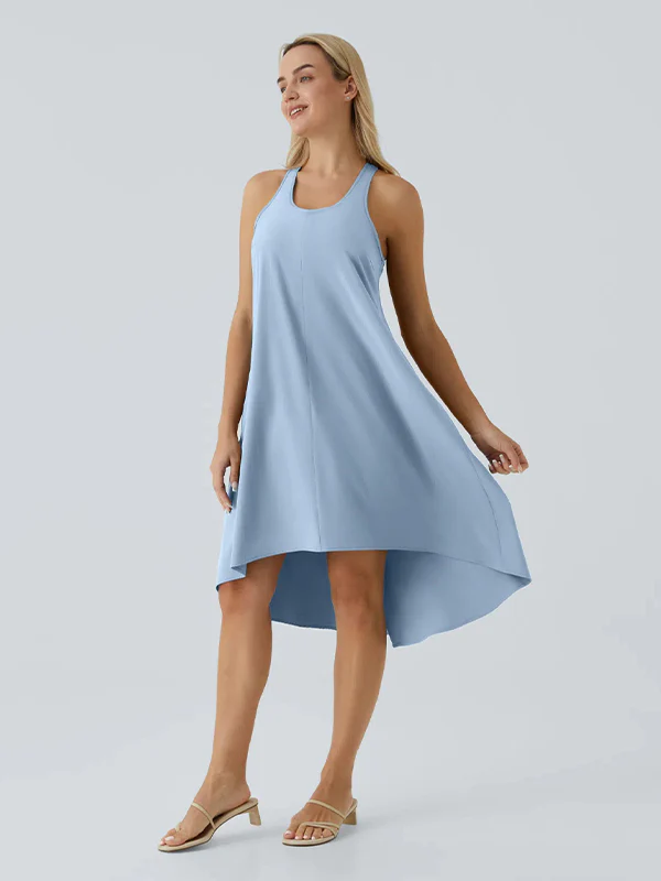 Racerback Side Pocket Quick Dry Casual Dress - Image 14