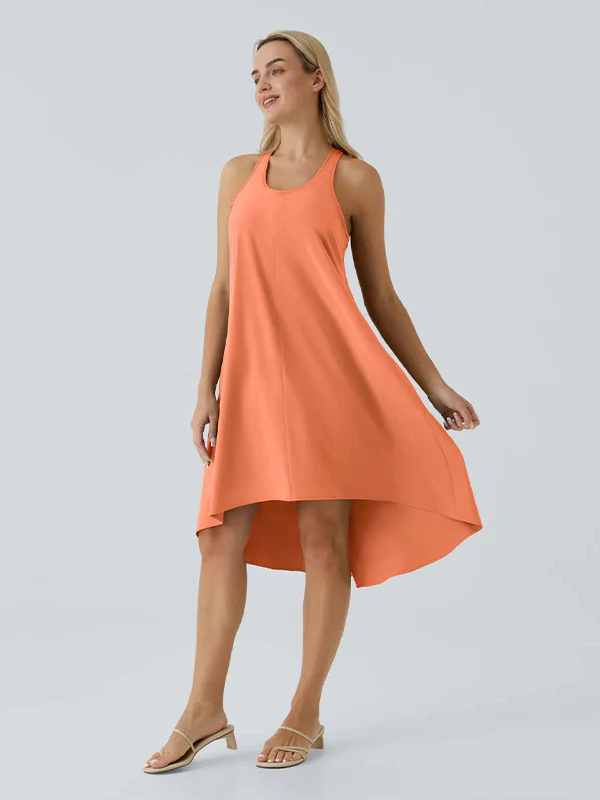 Racerback Side Pocket Quick Dry Casual Dress - Image 9