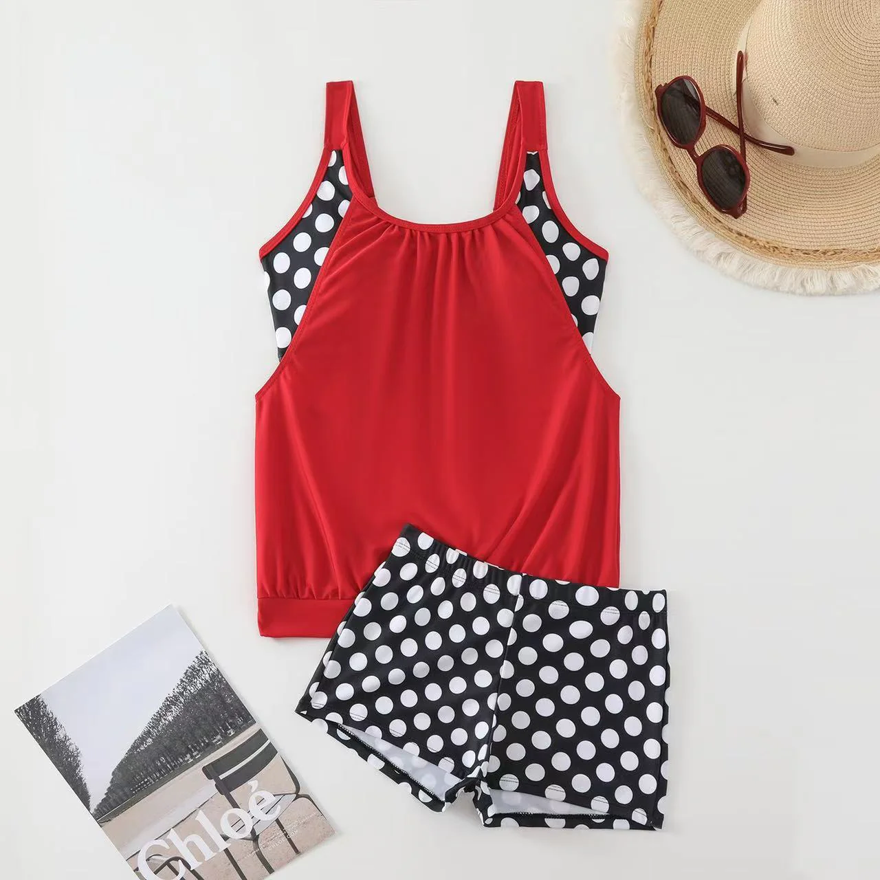 Tankini Swimsuit Set with Adjustable Sides - Image 10