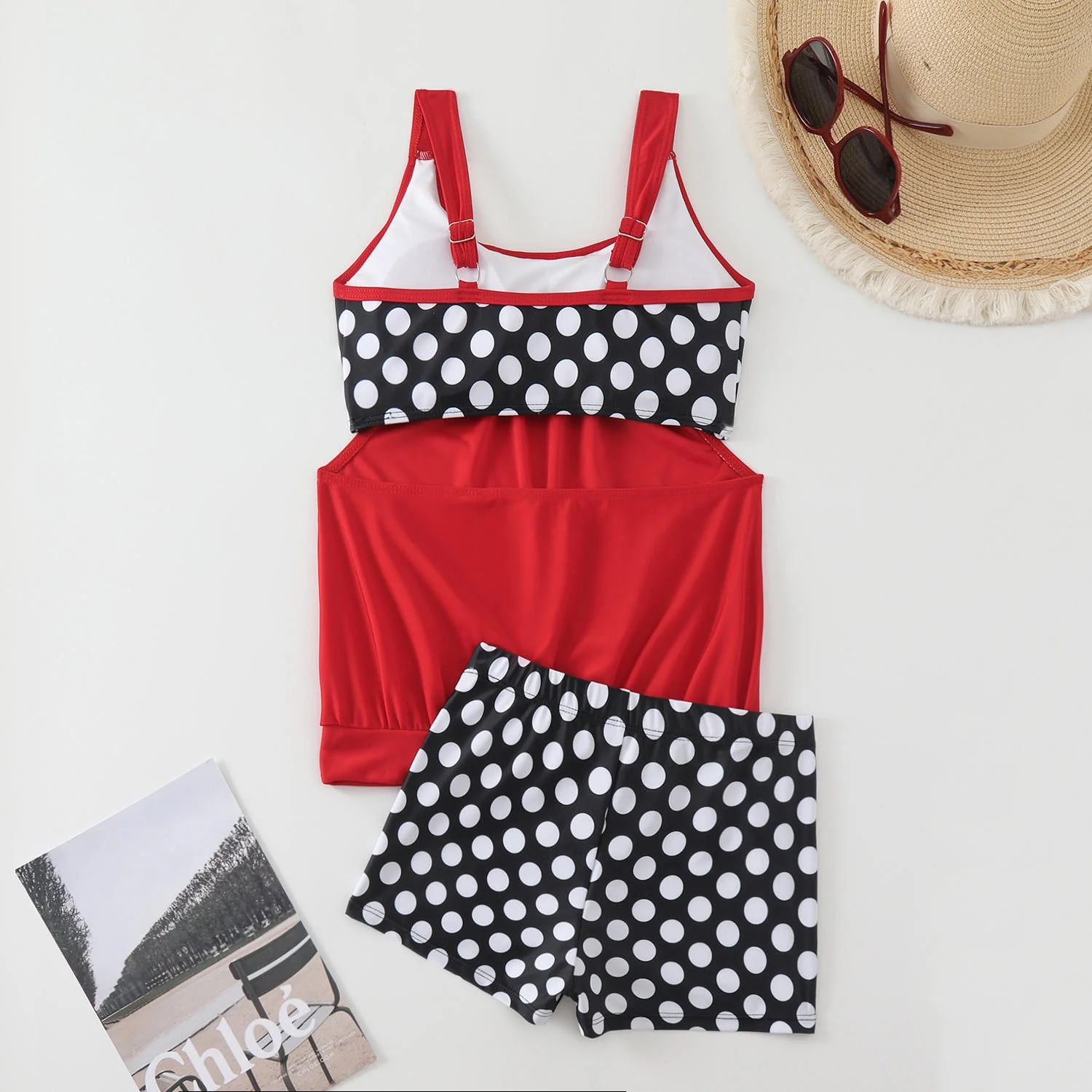 Tankini Swimsuit Set with Adjustable Sides - Image 11