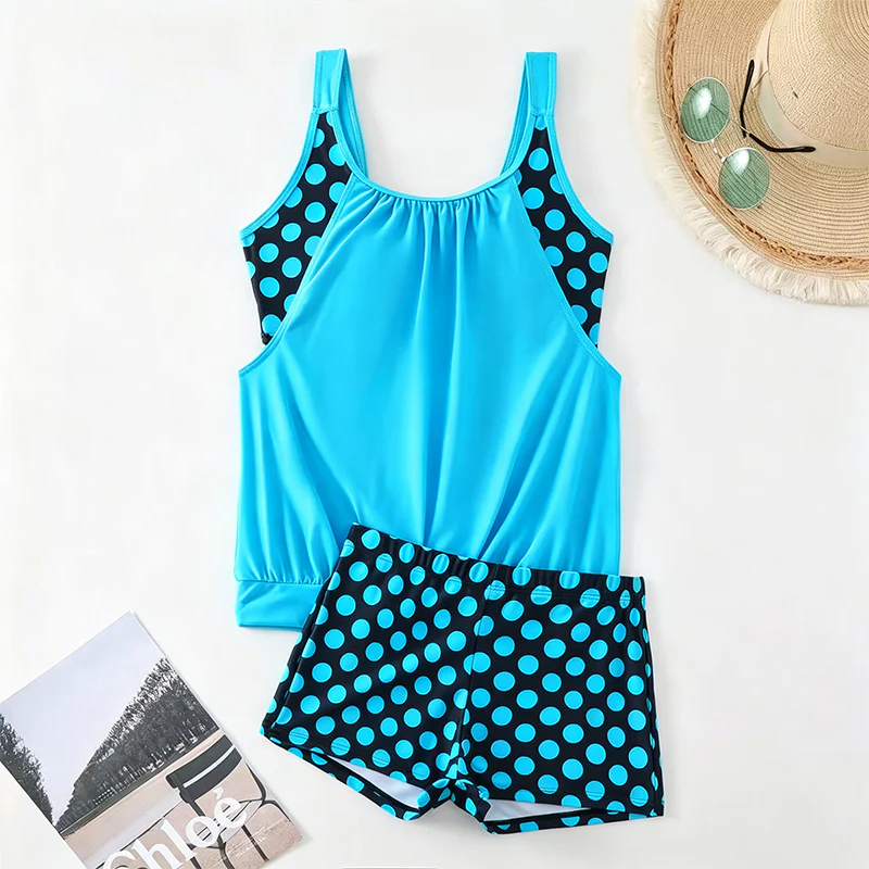 Tankini Swimsuit Set with Adjustable Sides - Image 25