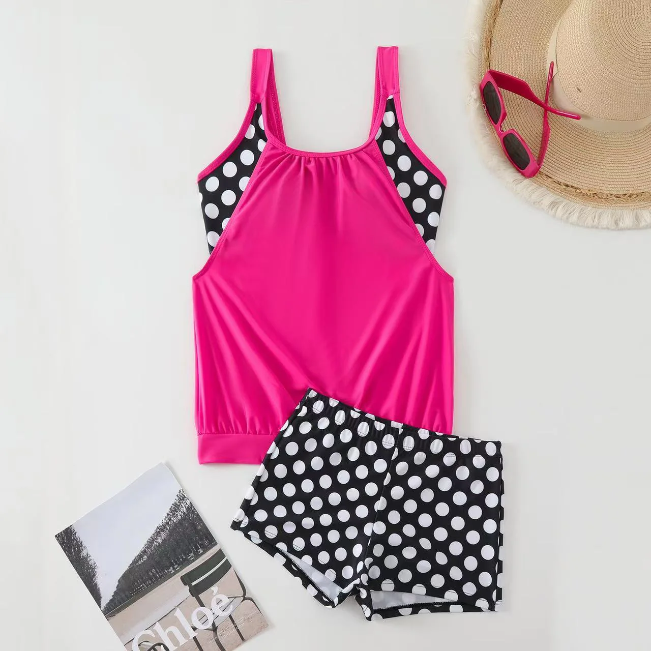 Tankini Swimsuit Set with Adjustable Sides - Image 27