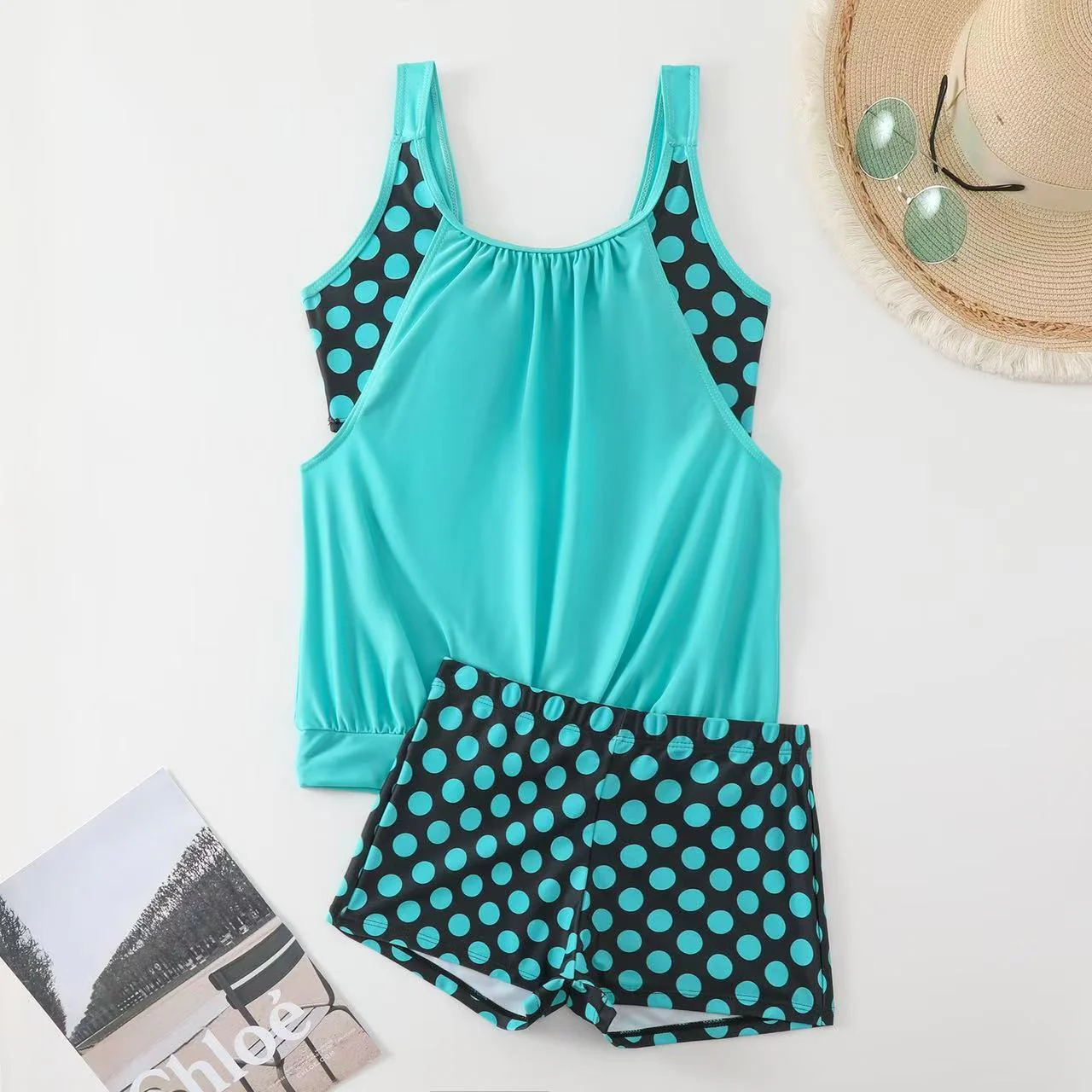 Tankini Swimsuit Set with Adjustable Sides - Image 28