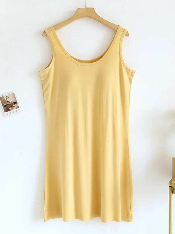 U-Neck Modal Dress Built-in Bra - Image 12