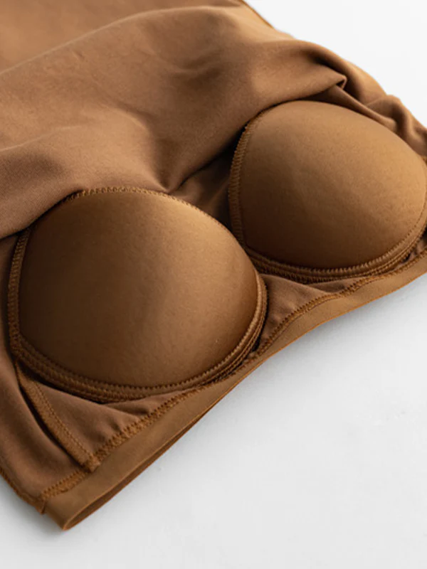 V-Neck Built-In Padding Short Sleeve - Image 7