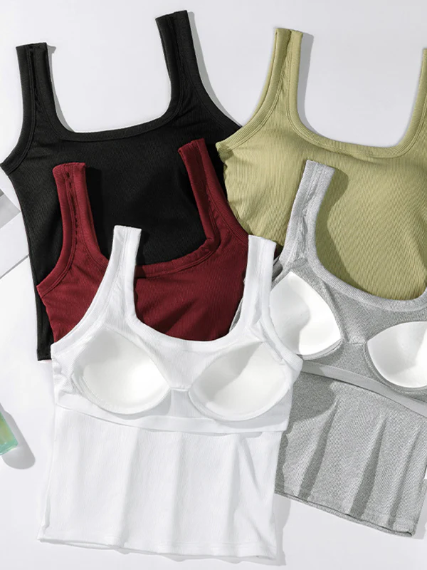 Wide-Strap Underwire Tank Top - Image 2