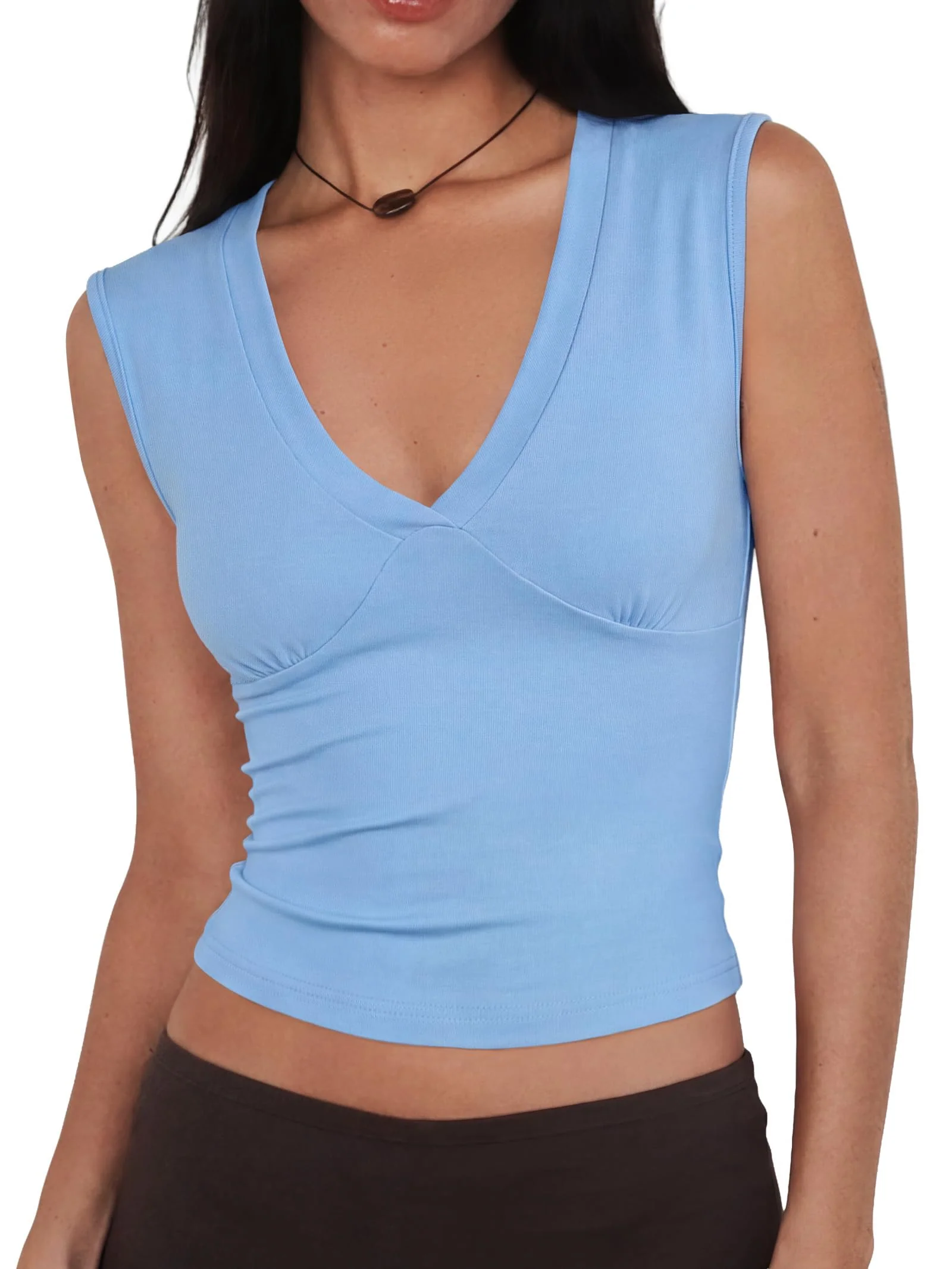 Women Deep V Neck Tops - Image 12