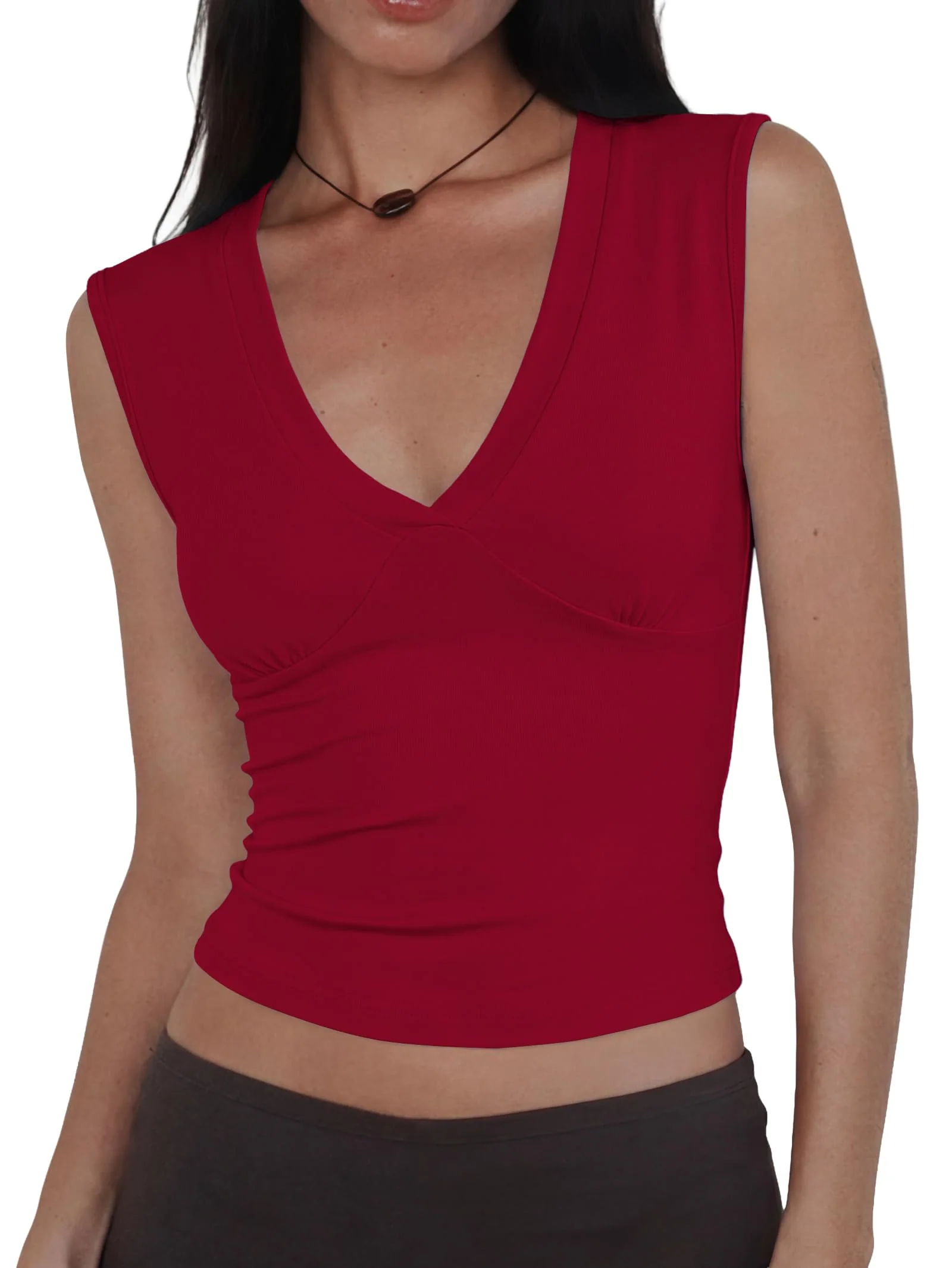 Women Deep V Neck Tops - Image 14