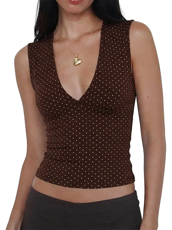 Women Deep V Neck Tops - Image 15
