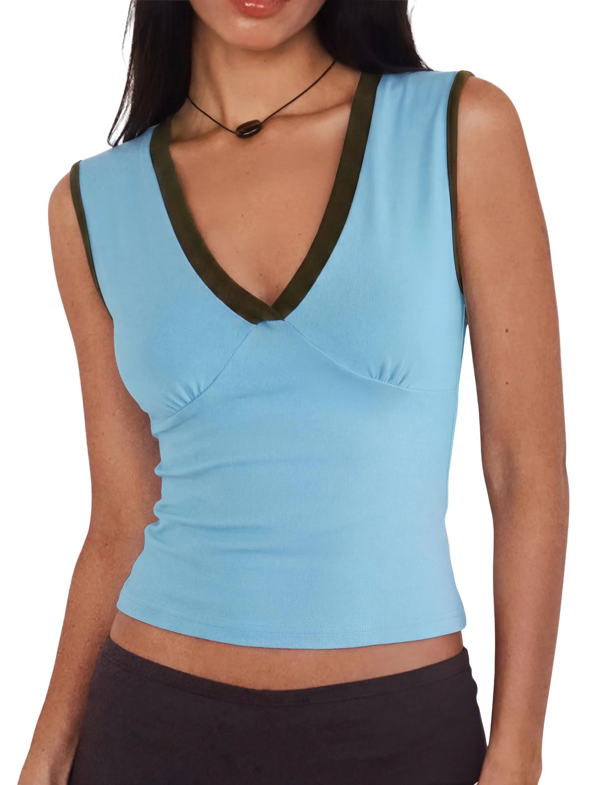 Women Deep V Neck Tops - Image 18