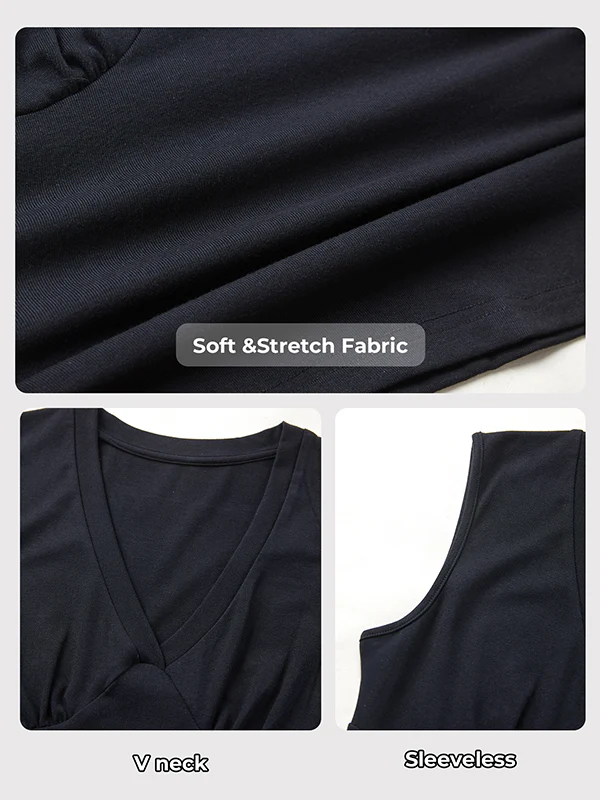 Women Deep V Neck Tops - Image 3