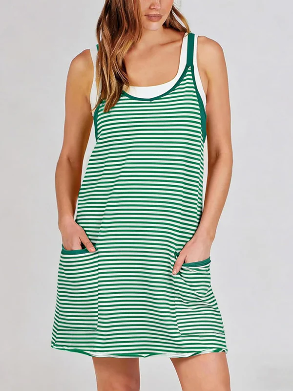Women's Athletic Dress with Built-in Shorts - Image 3