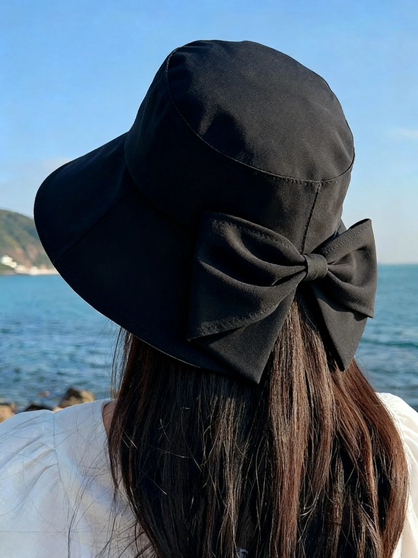 Women's Bow-Tie Wide-Brimmed Sun Hat - Image 19