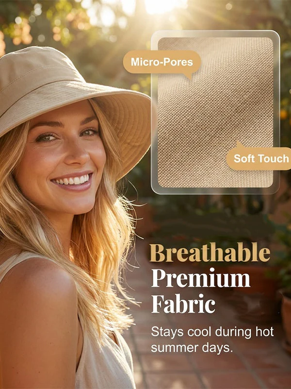 Women's Bow-Tie Wide-Brimmed Sun Hat - Image 3