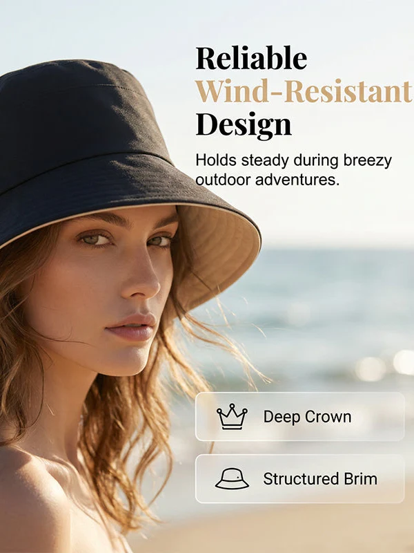 Women's Bow-Tie Wide-Brimmed Sun Hat - Image 7