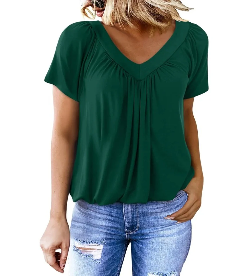 Women's Casual Summer  V Neck Tops - Image 10