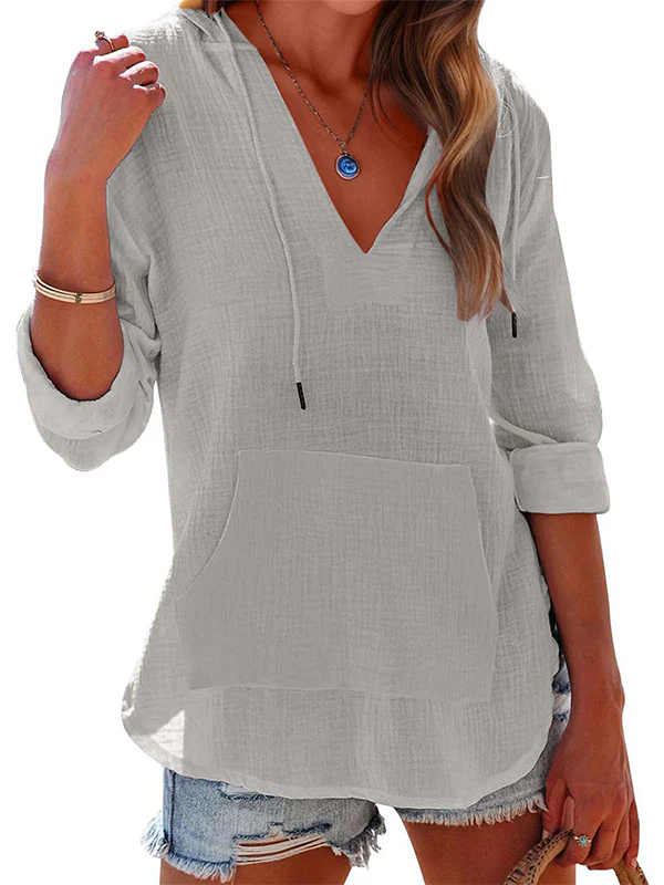 Women's V Neck Beach Cover Up - Image 10