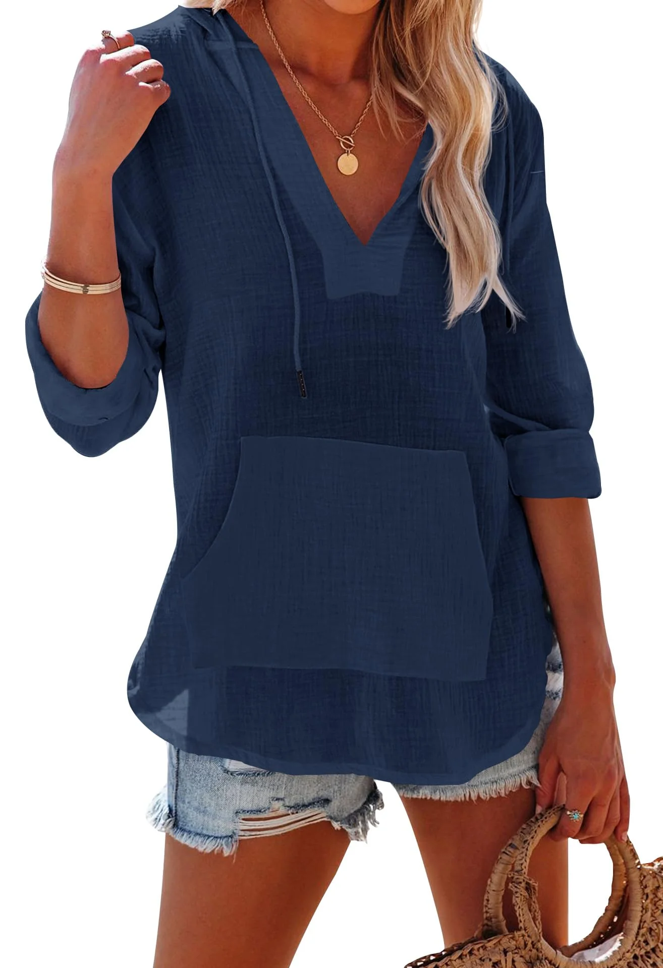 Women's V Neck Beach Cover Up - Image 13