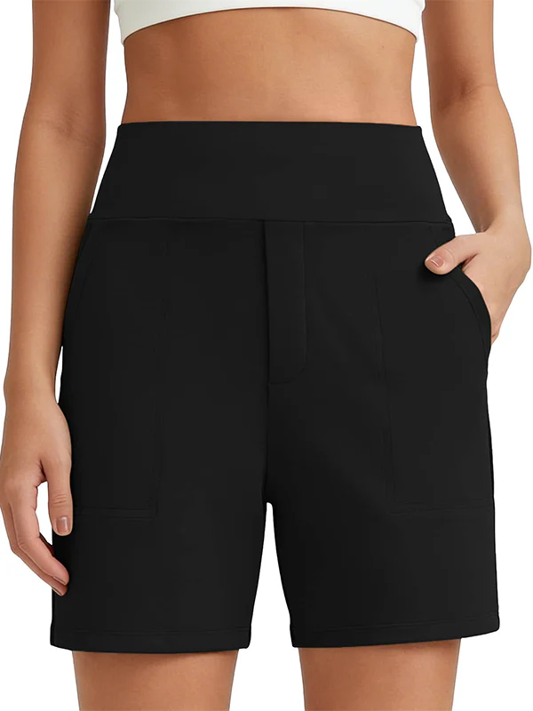 Women's Wide Leg Shorts with Pockets - Image 10