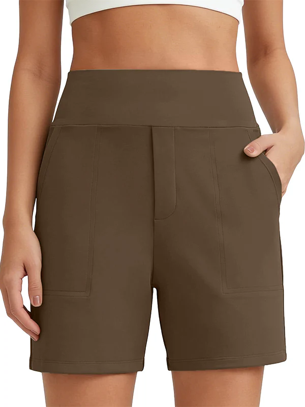 Women's Wide Leg Shorts with Pockets - Image 11