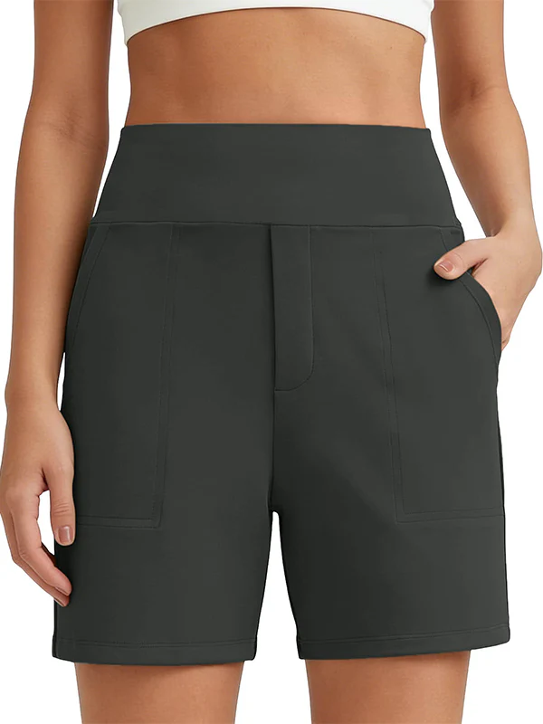 Women's Wide Leg Shorts with Pockets - Image 12