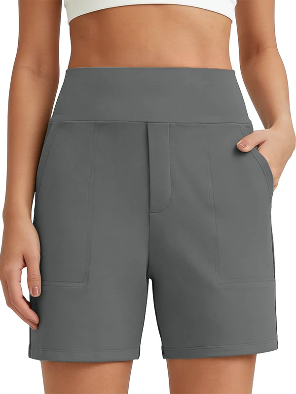 Women's Wide Leg Shorts with Pockets - Image 13