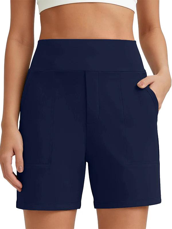 Women's Wide Leg Shorts with Pockets - Image 14
