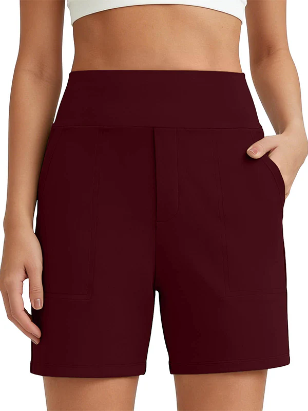 Women's Wide Leg Shorts with Pockets - Image 15