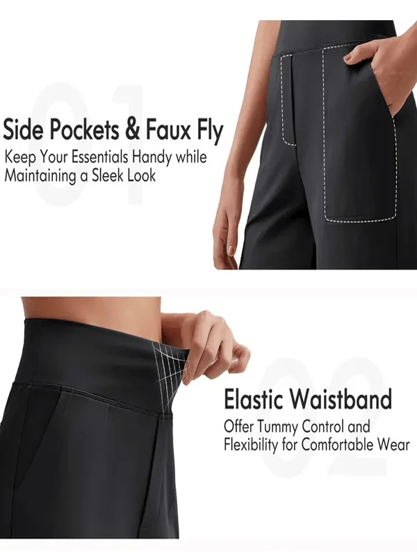 Women's Wide Leg Shorts with Pockets - Image 5