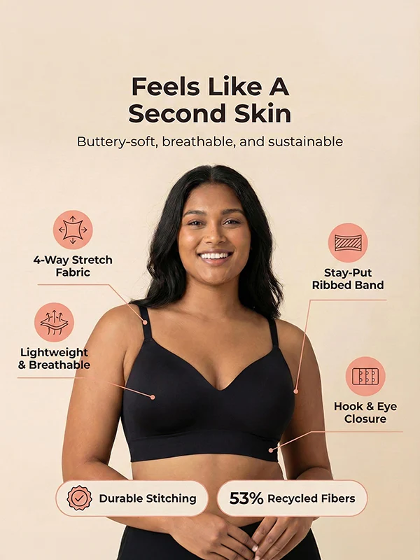 Women's Wire-free Seamless Bra - Image 3