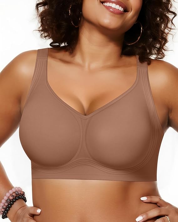 Womens Wireless Jelly Comfort Bra Full Supportive - Image 10