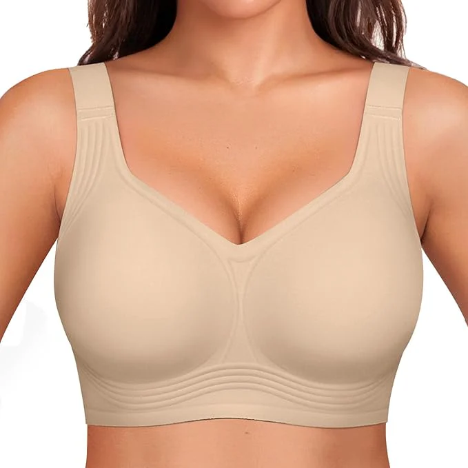 Womens Wireless Jelly Comfort Bra Full Supportive - Image 9